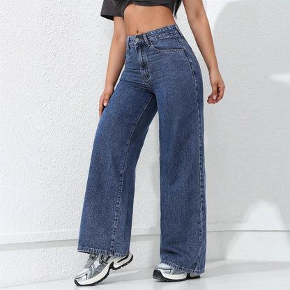 LaidBack Straight Wide Jeans