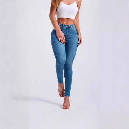 Stretch Luxe Hip-Hugging Jeans