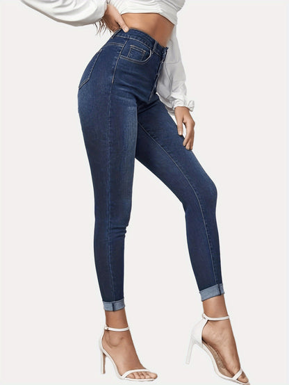 ChicEdge Rolled Crop Jeans