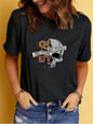 Summer Women's Graphic Print Crew Neck Short-sleeved T-shirt  Short sleeve t-shirts Sculptify™