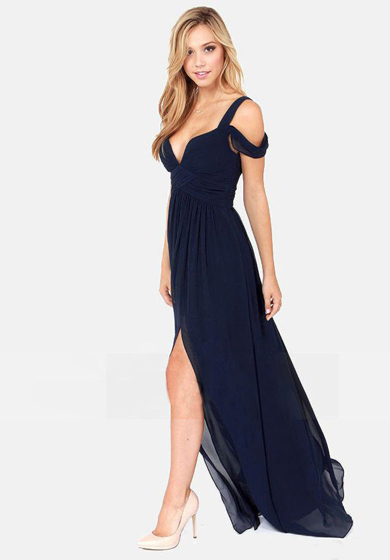 Long Floor Length Elegant Greek Style Pleated Dress - Sculptify™