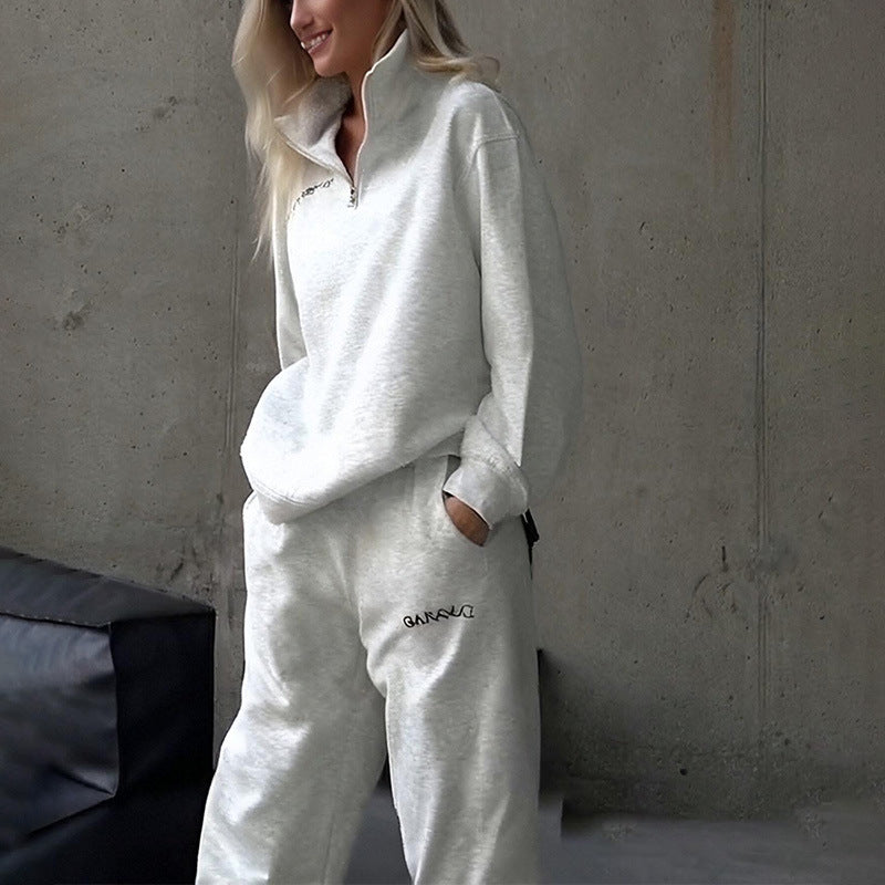 Classic Two Piece Zip Up Sportswear Womens Casual Set - Sculptify™