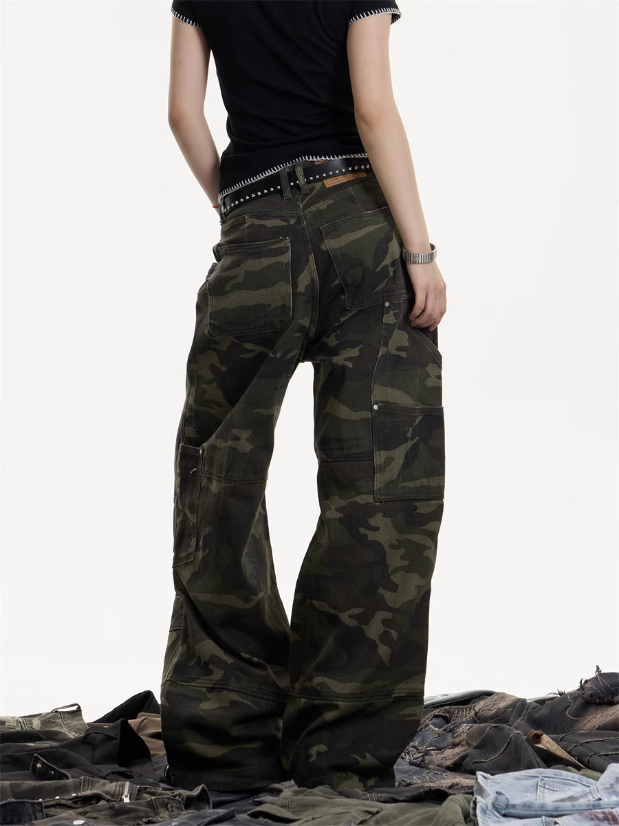 Heritage Style Wide Cut Jeans