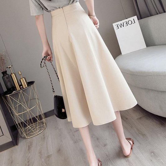 Trendy Fashion Pleated Slim Skirt
