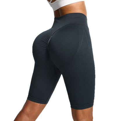 Slim Fit Cross Waist Peach Shorts