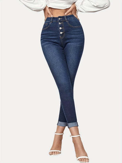 ChicEdge Rolled Crop Jeans