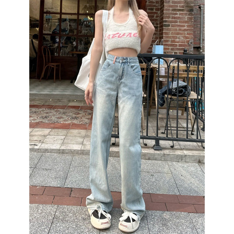 Loose Fit Slim Wide-Leg Jeans