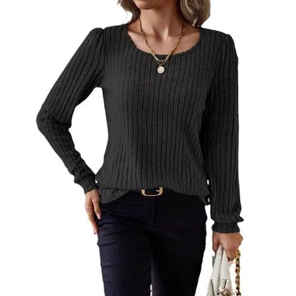 Casua Relaxed-fit Solid-color V-neck Sweater - Sculptify™