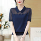 Summer Ice Silk Short Sleeve T-shirt Women  Short sleeve t-shirts Sculptify™