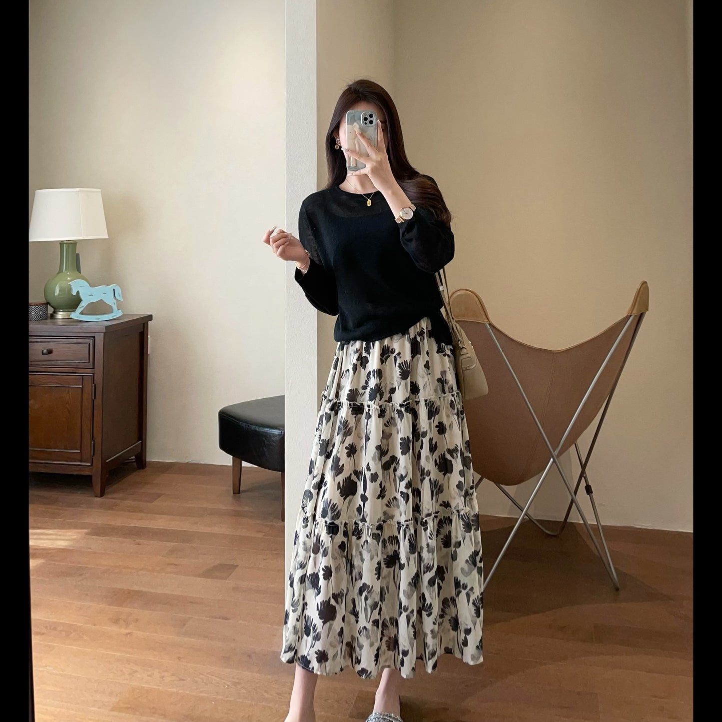 Delicate Romantic Chiffon Skirt