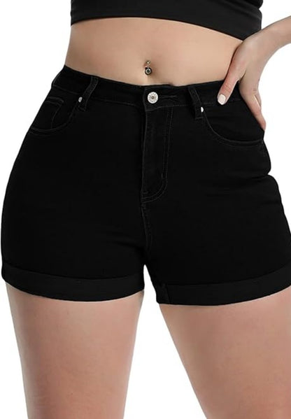 Slim Fit Retro Elastic Shorts