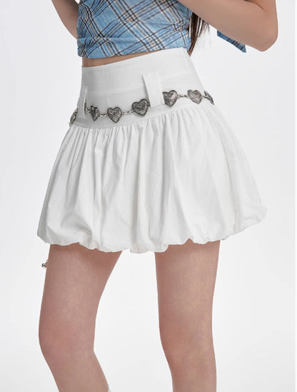 Romantic Fluffy Flower A-Line Skirt
