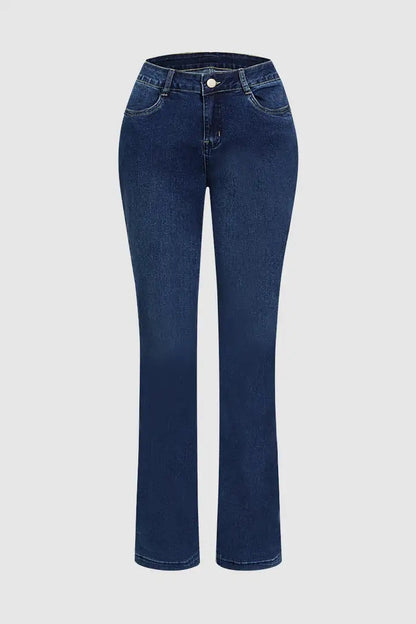 ChicFold Embroidered Denim Jeans