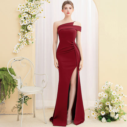 Female Temperament Ladies Banquet Long Fish Tail Dress - Sculptify™
