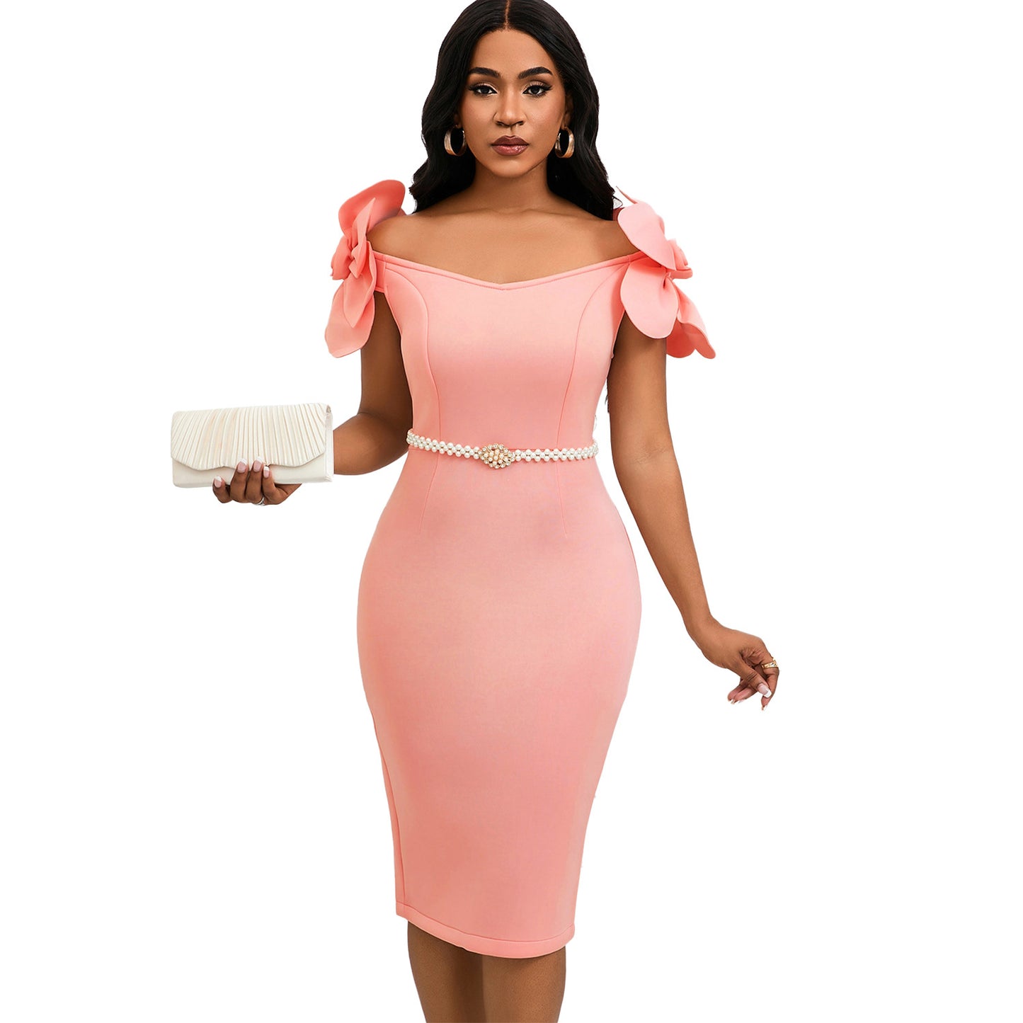 Women's Three-dimensional Floral Elegant Dress - Sculptify™