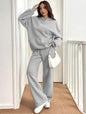Womens Casual Warm Hooded Top And Pants Set - Sculptify™