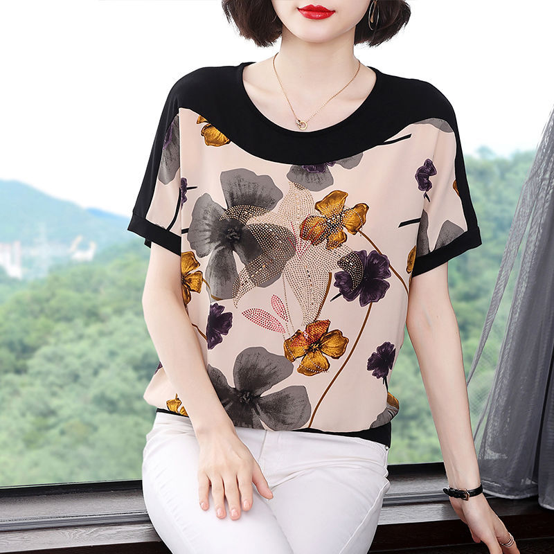 Women's Short-sleeved T-shirt Loose Slimming Top  Short sleeve t-shirts Sculptify™