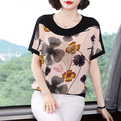 Women's Short-sleeved T-shirt Loose Slimming Top  Short sleeve t-shirts Sculptify™
