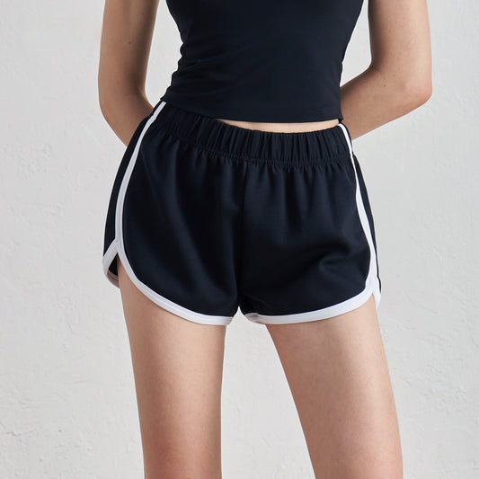 Slim Fit Thin High-Waist Shorts