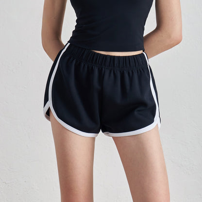 Slim Fit Thin High-Waist Shorts