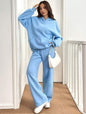 Womens Casual Warm Hooded Top And Pants Set - Sculptify™