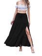 Breezy Bohemian Slit Midi Skirt
