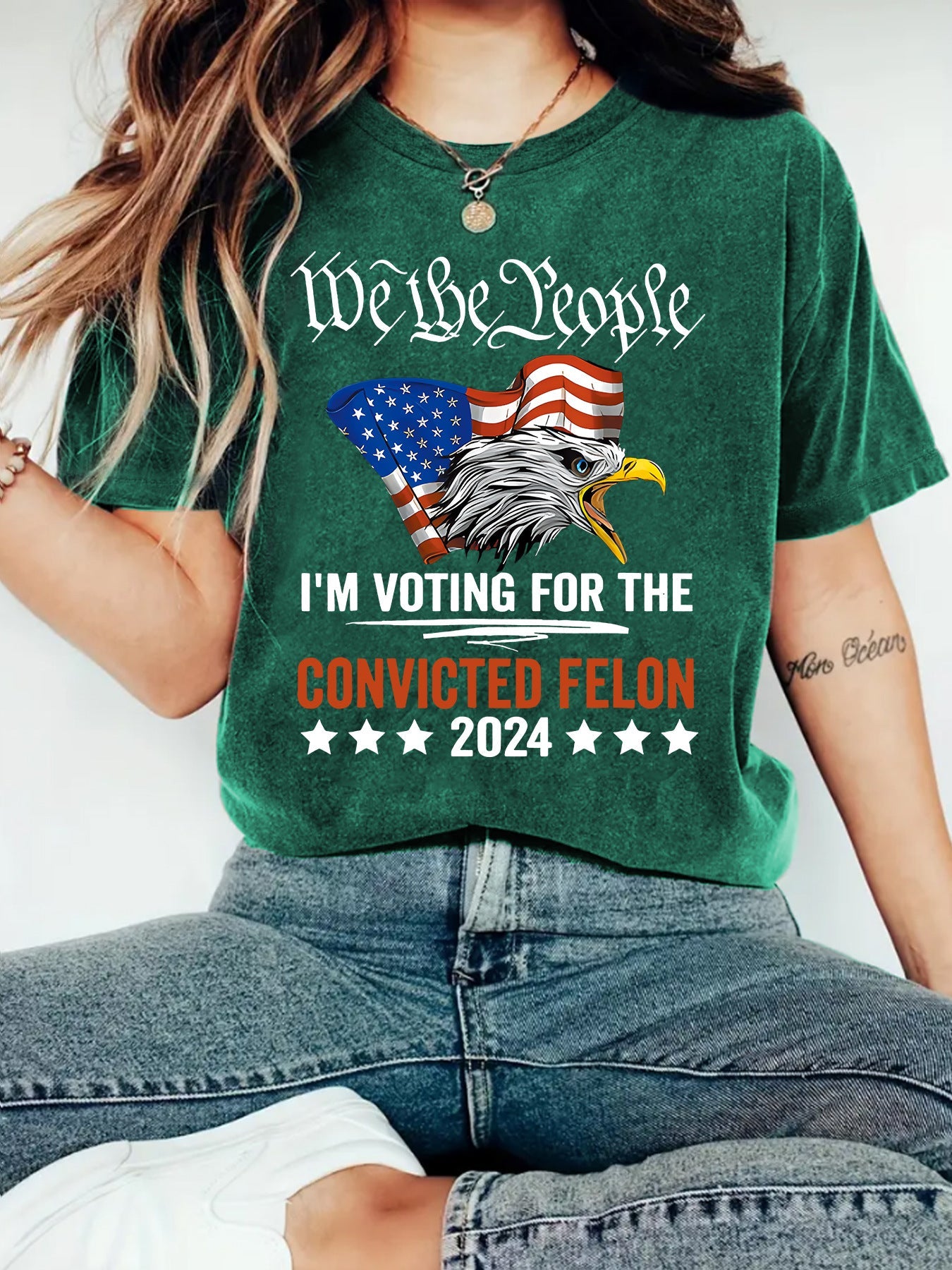 Printed Crew-neck Loose-fit Short-sleeve Plus-size T-shirt  Short sleeve t-shirts Sculptify™