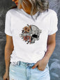 Summer Women's Graphic Print Crew Neck Short-sleeved T-shirt  Short sleeve t-shirts Sculptify™
