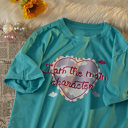 Womens All-Over Heart Short-Sleeve T-Shirt  Short sleeve t-shirts Sculptify™