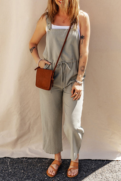 Solid Color Camisole Jumpsuit Loose Sleeveless - Sculptify™