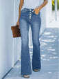 FlareFlex Multi-Button Jeans