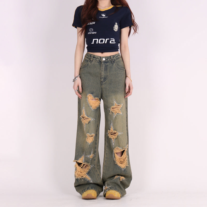 Women's Retro Wide Leg Jeans