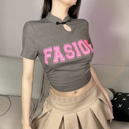 New Slim-fit Crew-neck Short-sleeve T-shirt That Shows Off Your Midriff  Short sleeve t-shirts Sculptify™