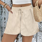 Versatile Knitted Lace-Up Summer Shorts