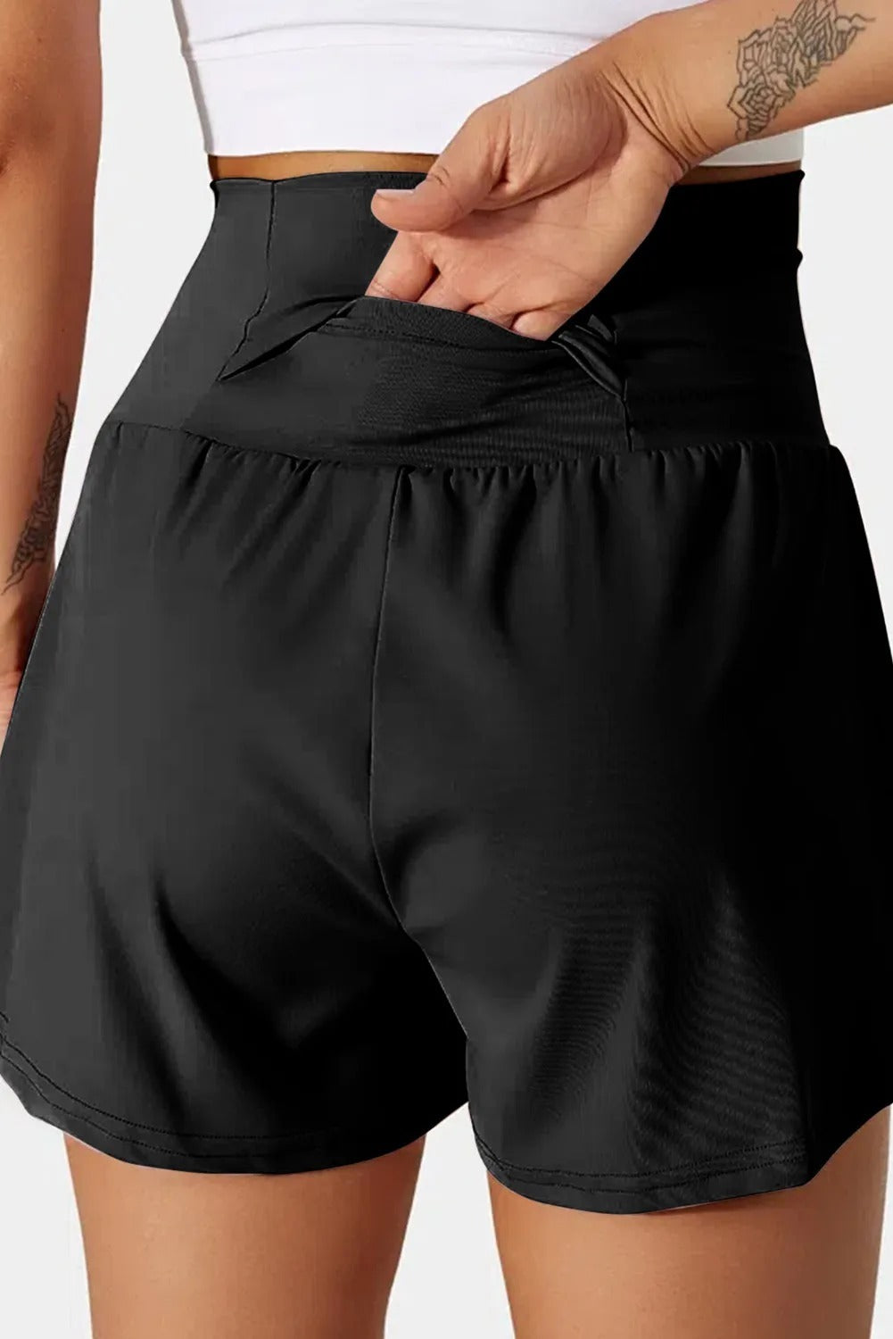 Classic Black Pocketed Swim Shorts