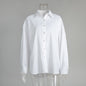 Casual Solid-color Minimalist Loose-fit Shirt - Sculptify™