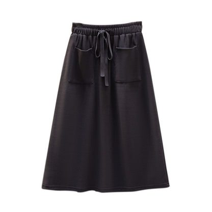 Slimming Elastic Waist Winter Skirt