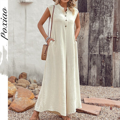 Women's Versatile Casual Solid Color Jumpsuit - Sculptify™