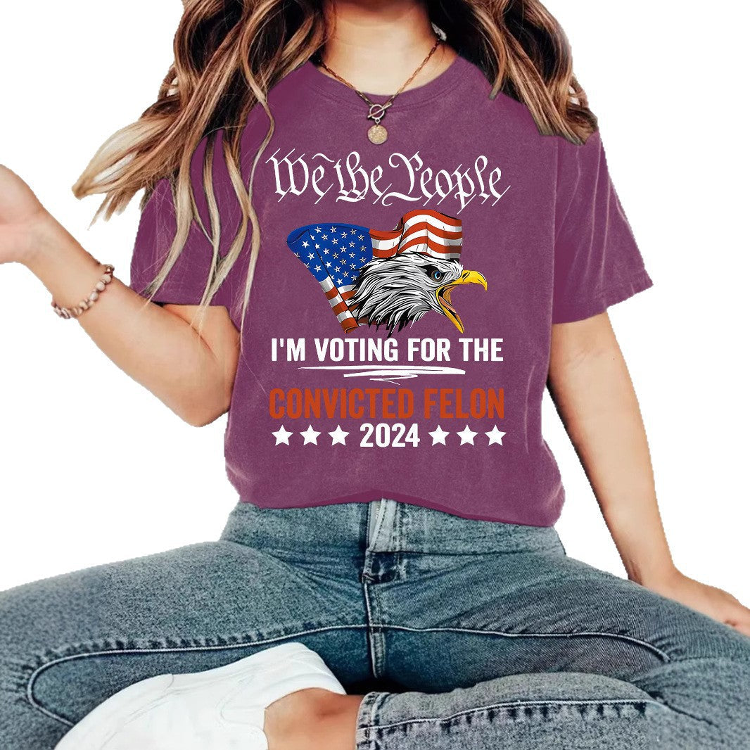 Printed Crew-neck Loose-fit Short-sleeve Plus-size T-shirt  Short sleeve t-shirts Sculptify™