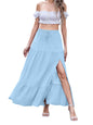 Breezy Bohemian Slit Midi Skirt