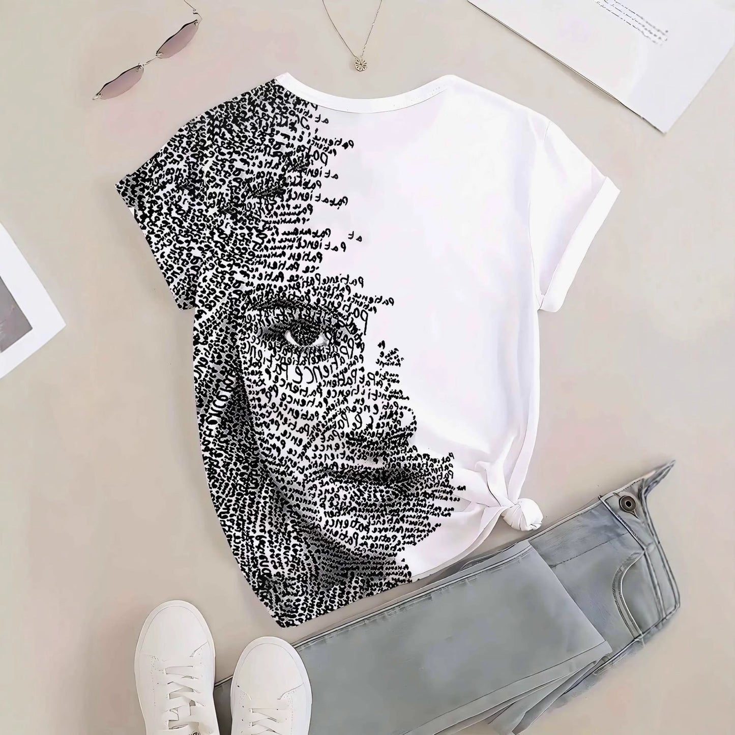 Womens Crew-neck Short-sleeve T-shirt Top  Short sleeve t-shirts Sculptify™