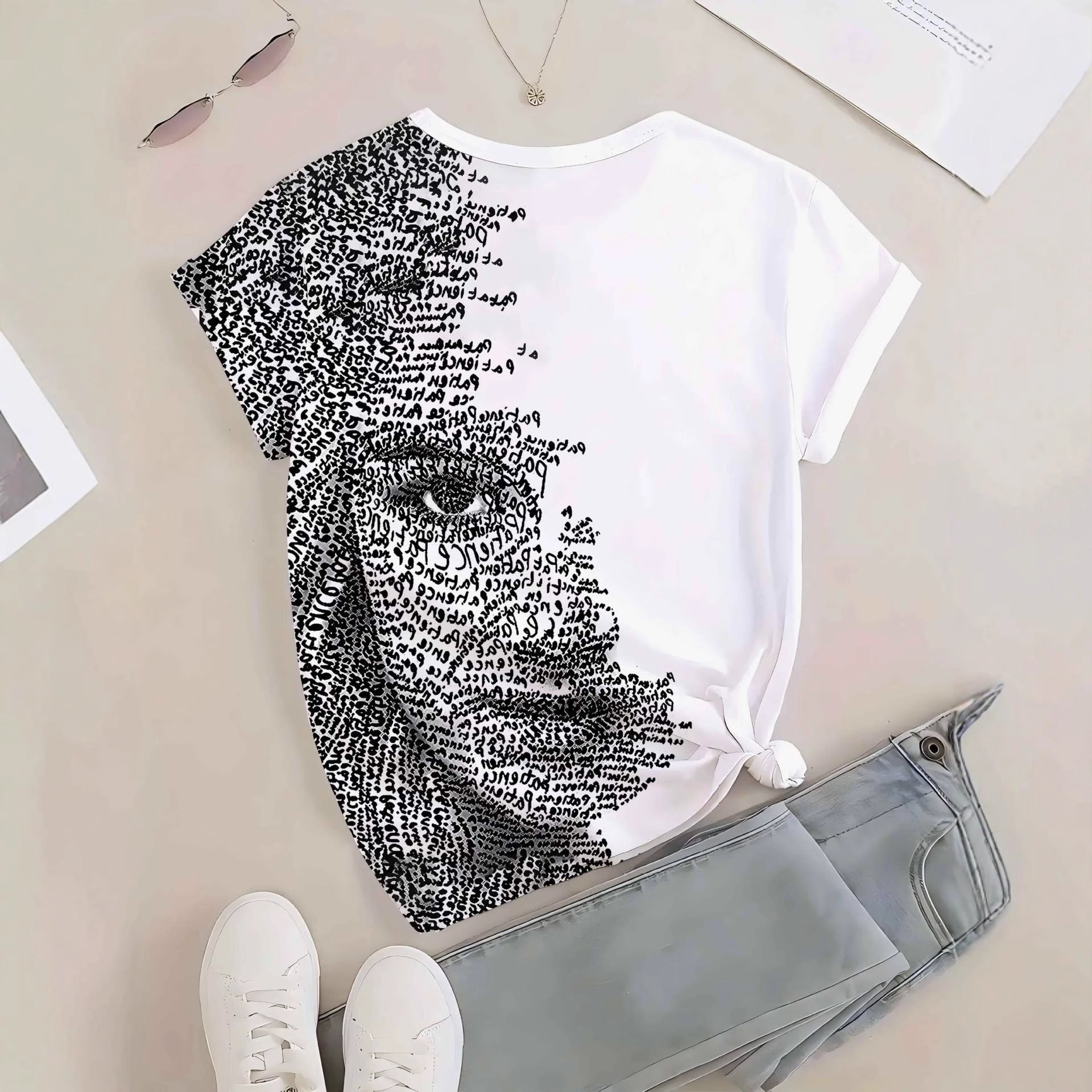 Womens Crew-neck Short-sleeve T-shirt Top  Short sleeve t-shirts Sculptify™