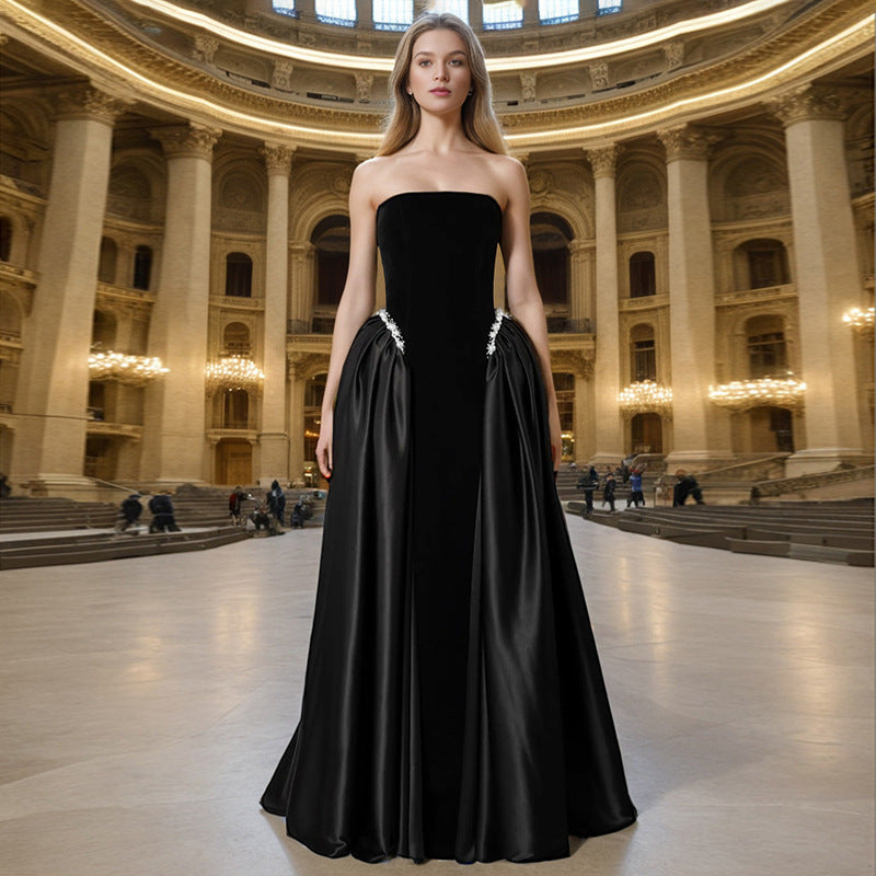 Design A Strapless Maxi Dress For Women - Sculptify™