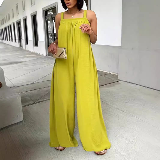 Women's Casual Wide-leg Jumpsuit - Sculptify™
