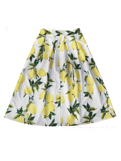 Feminine Vintage Style Flower Skirt