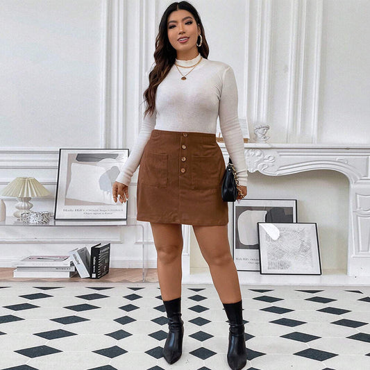 Everyday Wear Corduroy A-Line Skirt
