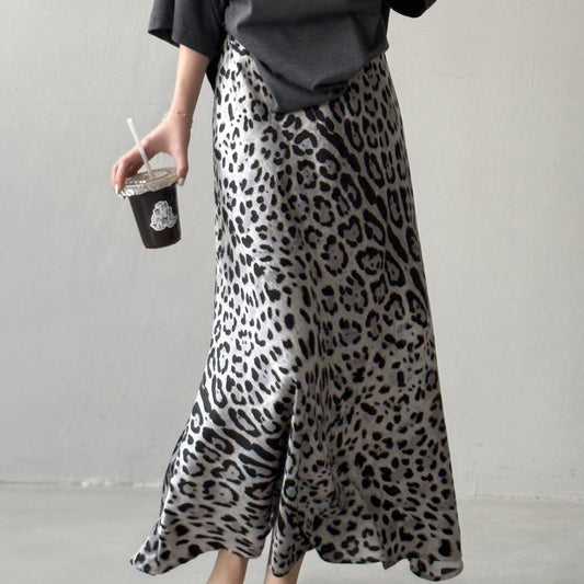 Stylish Slimming Leopard Midi Skirt