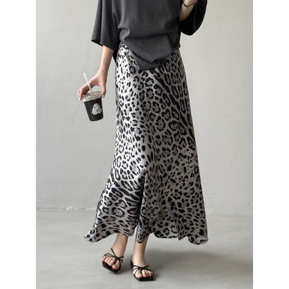 Stylish Slimming Leopard Midi Skirt