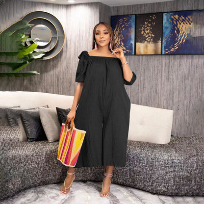 Summer Loose Casual Loose Cropped Jumpsuit - Sculptify™