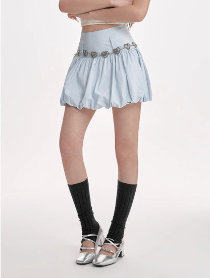 Romantic Fluffy Flower A-Line Skirt